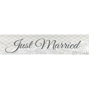 Just Married bruiloft versiering banner 360 cm