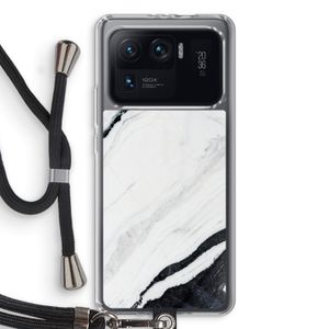 Elegante marmer: Xiaomi Mi 11 Ultra Transparant Hoesje met koord