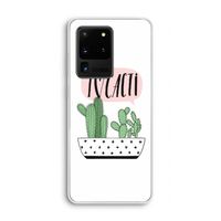 I love cacti: Samsung Galaxy S20 Ultra Transparant Hoesje