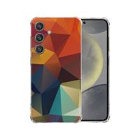 Samsung Galaxy S25 Hoesje - Polygon Color TPU Antishock Samsung Galaxy S25 Hoesje - Polygon Color TPU Antishock