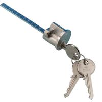 staartcilinder Cisa 02500 vernikkeld voor oplegslot - thumbnail