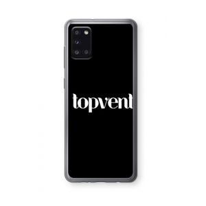 Topvent Zwart: Samsung Galaxy A31 Transparant Hoesje