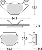 TRW Brake pad mcb 667 si sintered metal
