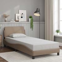Bedframe "Dover" kunstleer cappucinnokleurig 90x190 cm