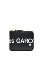 Comme Des Garçons Wallet portefeuille zippé à logo imprimé - Noir - thumbnail