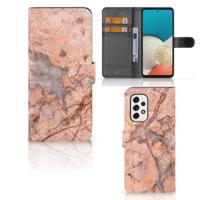 Samsung Galaxy A53 | Bookcase | Marmer Oranje