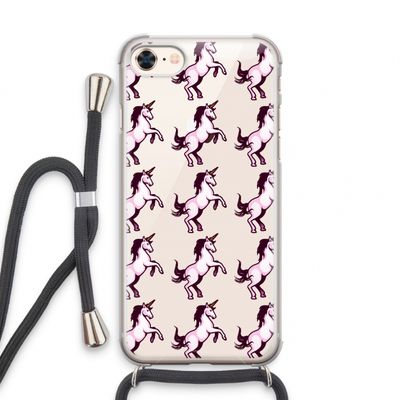 Musketon Unicorn: iPhone 8 Transparant Hoesje met koord