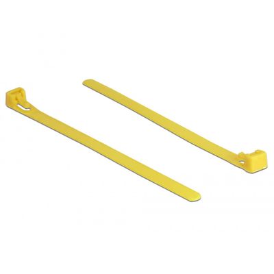 DeLOCK 18760 kabelbinder Losmaakbare kabelbinder Nylon Geel 100 stuk(s)