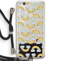 Regenboog: Huawei Ascend P10 Lite Transparant Hoesje met koord