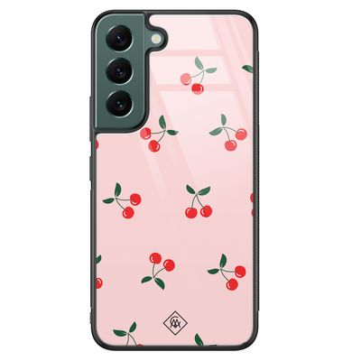 Samsung Galaxy S22 Plus glazen hardcase - Kersjes