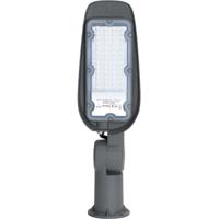 LED Straatlamp 30W - Koud Wit 6500K - Waterdicht IP65 - Mat Grijs Aluminium