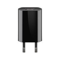 USB-A-adapter - USB-A-lader - 1 poorts - Slim - 1000mA - Zwart