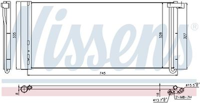 Condensator, airconditioning 940358
