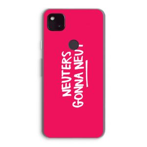 Neuters (roze): Google Pixel 4a 5G Transparant Hoesje