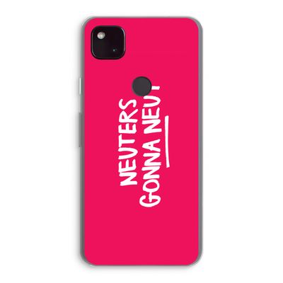 Neuters (roze): Google Pixel 4a 5G Transparant Hoesje