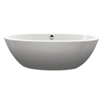 Xenz Britt vrijstaand bad - 190x94x60 - incl. sleuf overloop/afvoer - Acryl - wit glans 7004-01-S01