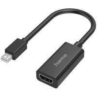 Hama Adapter Mini-DisplayPort naar Displayport Ultra-HD 4K Wifi adapter Zwart Hama Adapter Mini-DisplayPort naar Displayport Ultra-HD 4K Wifi adapter Zwart