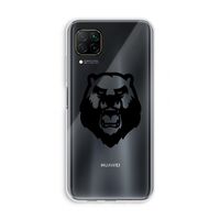 Angry Bear (black): Huawei P40 Lite Transparant Hoesje
