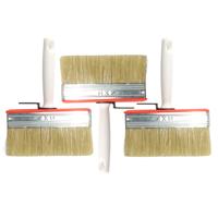 Blokkwast van 14 x 4 cm - 3x - schilderen - verfspullen - dikke kwasten - kunststof