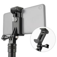 Selfie Sticks Monopods Mount telefoon klem voor iPhone Samsung HTC Sony LG en andere Smartphones(Black)