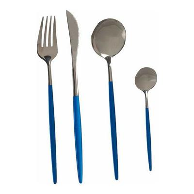 Bestekset Zilverkleurig Blauw Roestvrij staal (8 pcs)