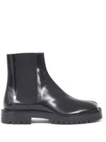 Maison Margiela bottines en cuir à bout Tabi - Noir - thumbnail