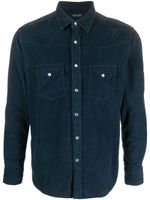TOM FORD chemise en coton à manches longues - Bleu