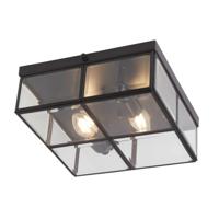 Searchlight Zwarte plafondlamp Flush 6769-26BK - thumbnail