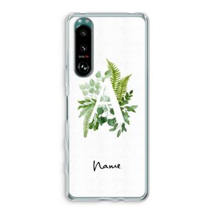 Green Brush: Sony Xperia 5 III Transparant Hoesje