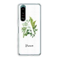 Green Brush: Sony Xperia 5 III Transparant Hoesje