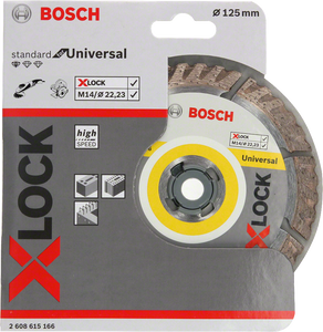 Bosch Accessoires X-LOCK Diamantschijf Standard for Universal 125 x 22,23 x 2,0 x 10 mm - 1 stuk(s) - 2608615166