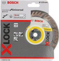 Bosch Accessoires X-LOCK Diamantschijf Standard for Universal 125 x 22,23 x 2,0 x 10 mm - 1 stuk(s) - 2608615166 - thumbnail