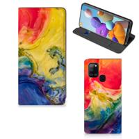 Bookcase Samsung Galaxy A21s Watercolor Dark