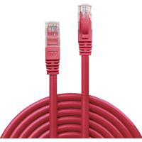 LINDY 48035 RJ45 Netwerkkabel, patchkabel CAT 6 U/UTP 5.00 m Rood Snagless 1 stuk(s) - thumbnail