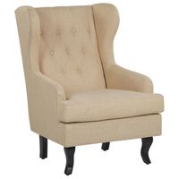 Beliani ALTA - Fauteuil-Beige-Polyester - thumbnail