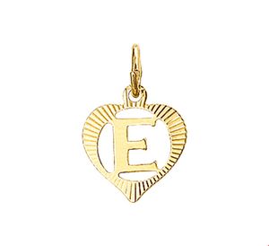 TFT Bedel Hart Letter E Goud
