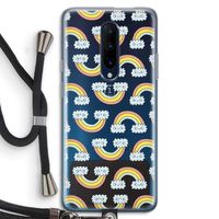 Regenboog: OnePlus 7 Pro Transparant Hoesje met koord
