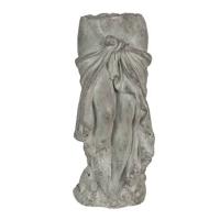 Clayre & Eef Bloempot 13x13x29 cm Grijs Steen Bloempot binnen