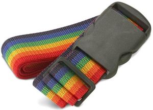 Geeek Kofferband Luggage Strap Kofferriem Regenboogkleuren