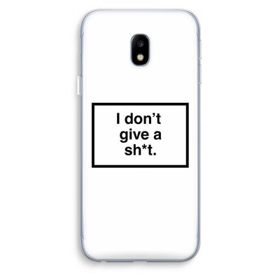 Don't give a shit: Samsung Galaxy J3 (2017) Transparant Hoesje