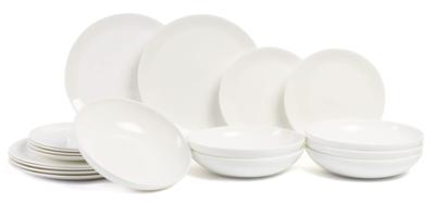 ASA Selection Serviesset A Table - Wit - 18-delig / 6 personen - 6 dinerborden, 6 ontbijtborden en 6 diepe borden