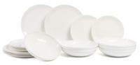 ASA Selection Serviesset A Table - Wit - 18-delig / 6 personen - 6 dinerborden, 6 ontbijtborden en 6 diepe borden