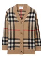 Burberry Kids cardigan en maille à boutonnière - Tons neutres