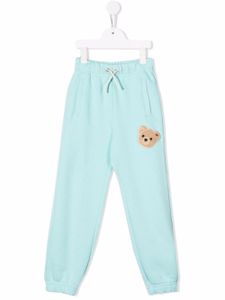 Palm Angels Kids pantalon de jogging à motif graphique - Bleu