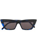 Saint Laurent Eyewear lunettes de soleil à monture structurée - Noir