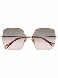 Chloé Eyewear lunettes de soleil à monture oversize - Or