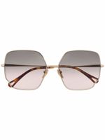 Chloé Eyewear lunettes de soleil à monture oversize - Or