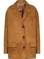 Prada blazer en daim - Marron