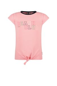 B.Nosy Meisjes t-shirt met knoop - Punch roze