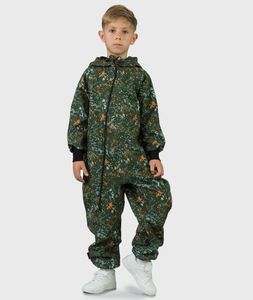 Waterproof Softshell Overall Comfy Paint Splash Khaki Jumpsuit